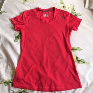 Bright Red Under Armour Workout top